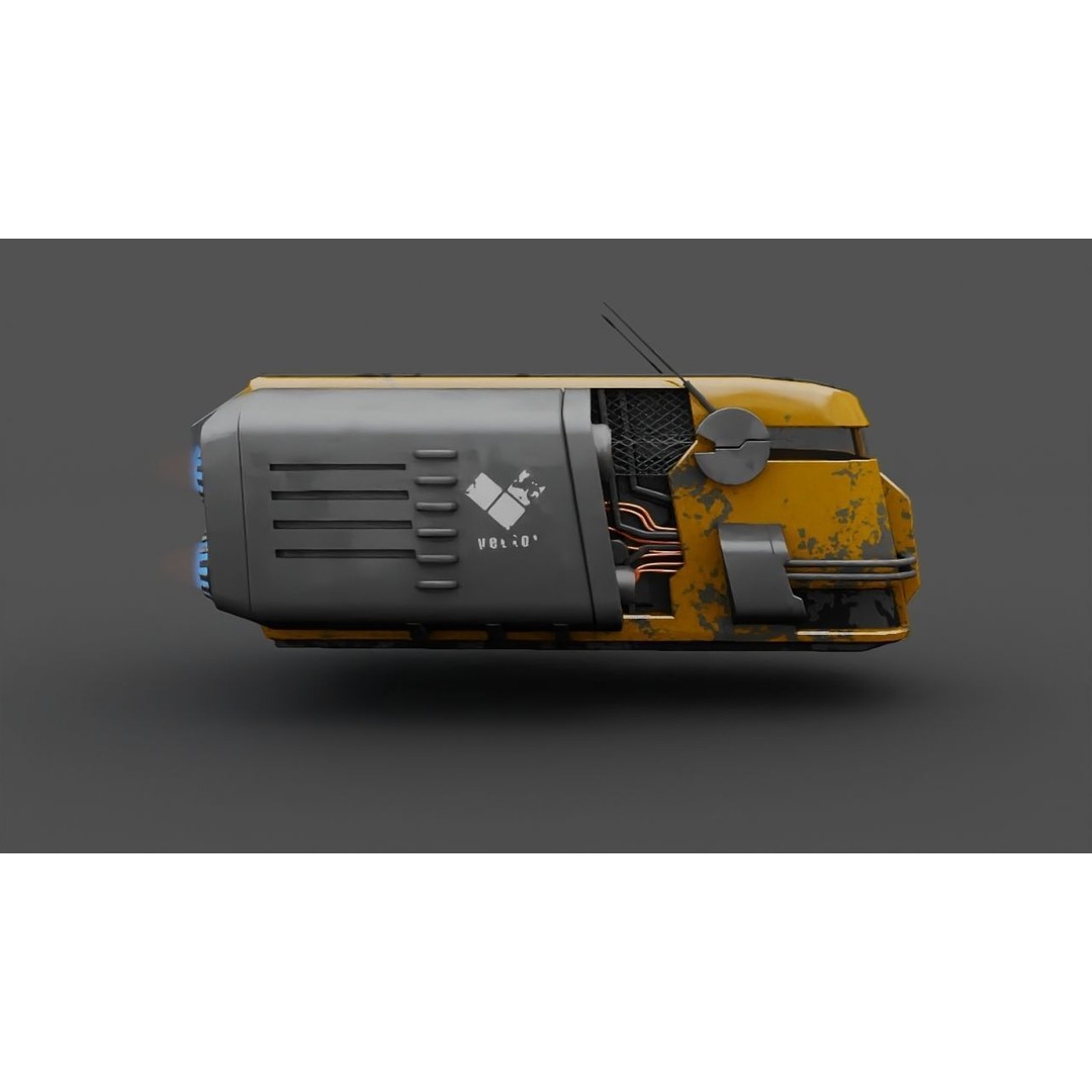 Cargo Ship 3D Model – Realistic Vehicle for Games and Animation, FBX, OBJ - View 27