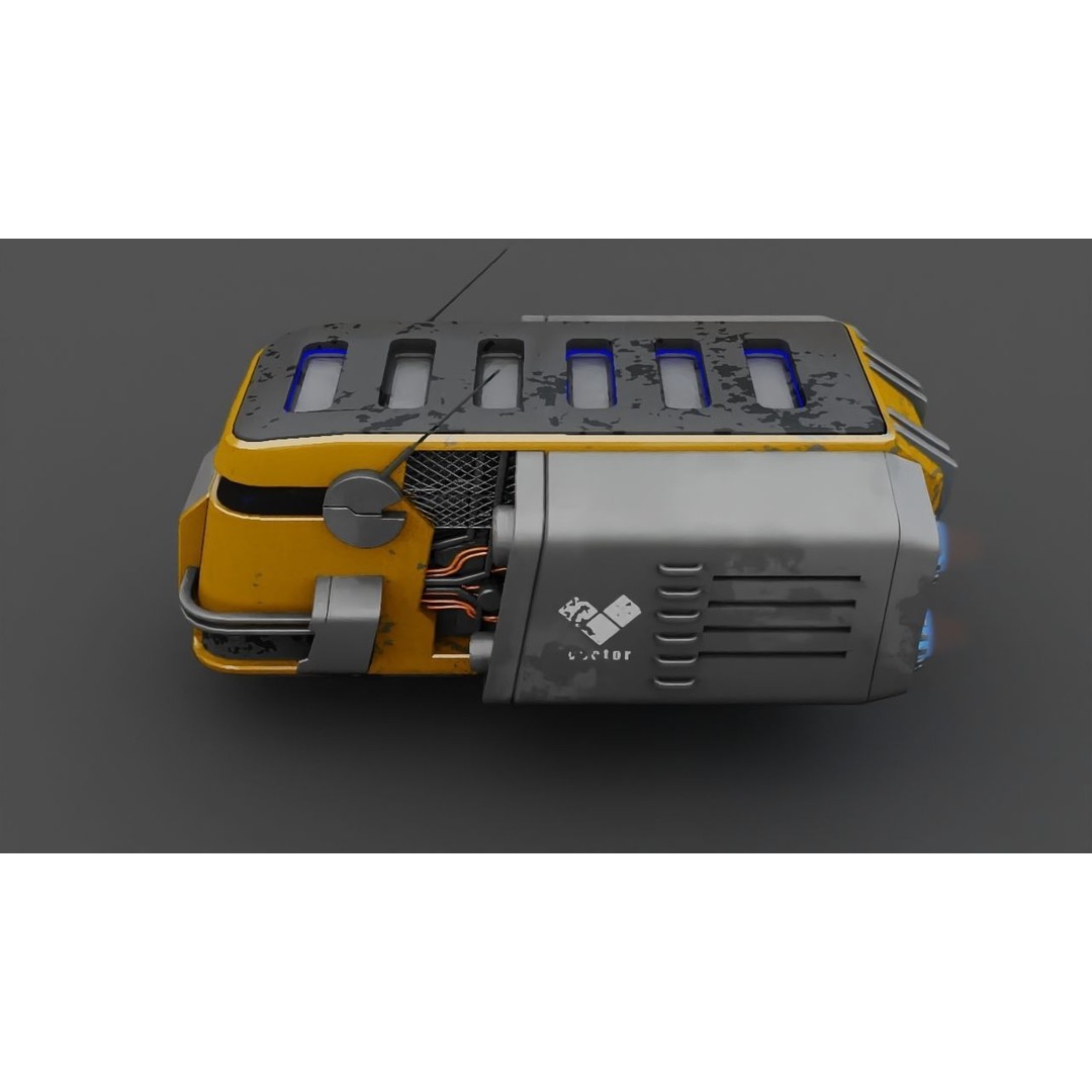 Cargo Ship 3D Model – Realistic Vehicle for Games and Animation, FBX, OBJ - View 4