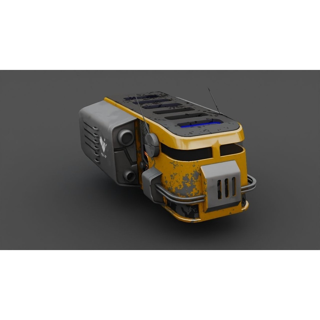 Cargo Ship 3D Model – Realistic Vehicle for Games and Animation, FBX, OBJ - View 7