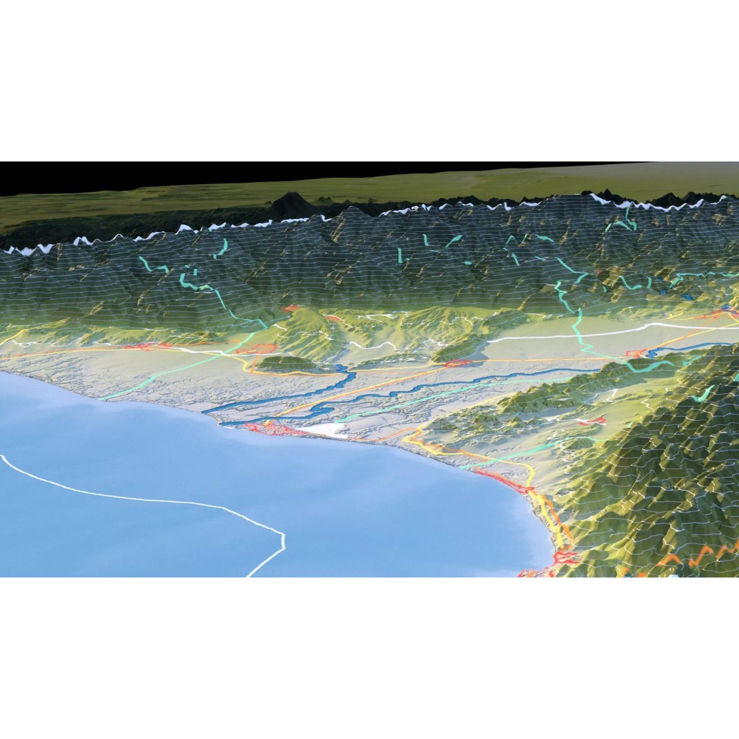 Georgia Map 3D Model – Realistic Satellite Terrain with Textures - View 18