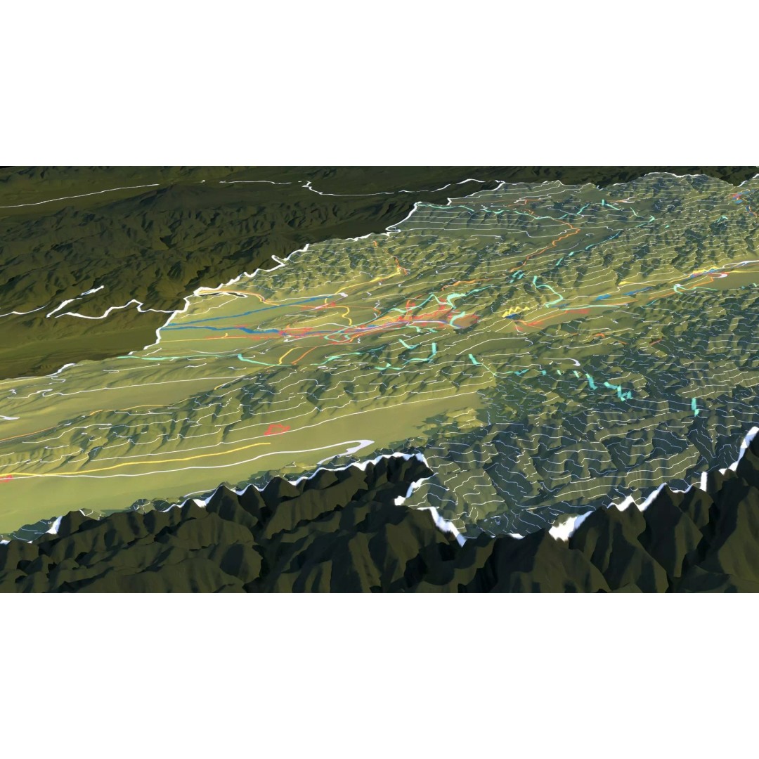 Georgia Map 3D Model – Realistic Satellite Terrain with Textures - View 19