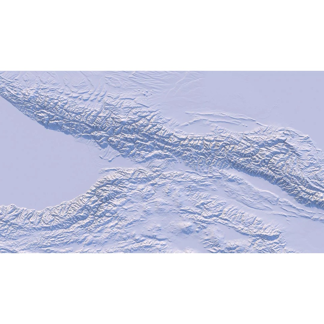 Georgia Map 3D Model – Realistic Satellite Terrain with Textures - View 21