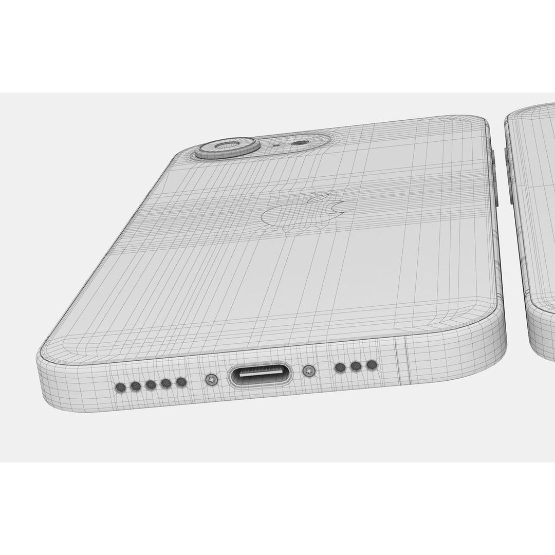 Apple iPhone 16 3D Model – Realistic High Poly Asset, FBX, OBJ - View 12