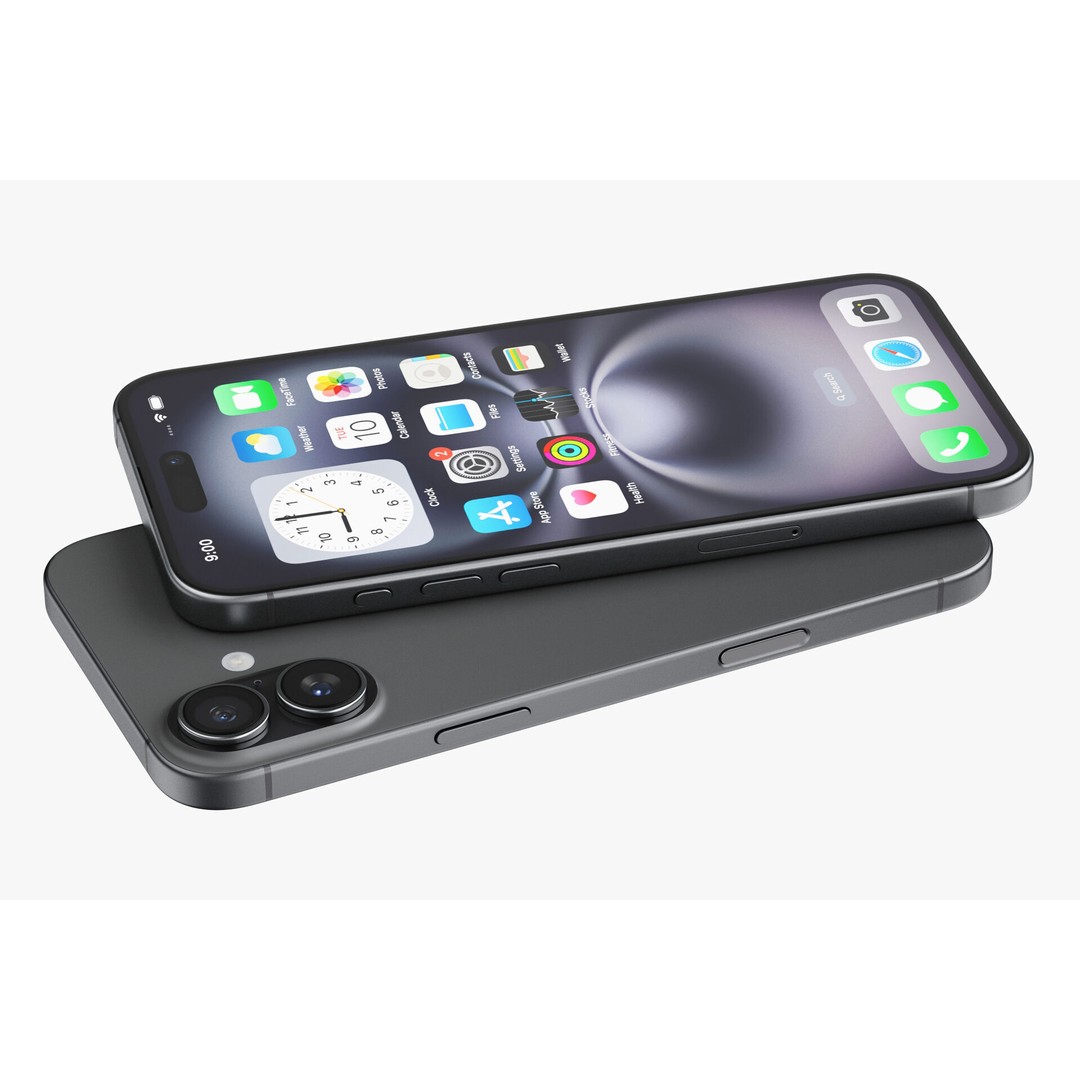 Apple iPhone 16 3D Model – Realistic High Poly Asset, FBX, OBJ - View 34