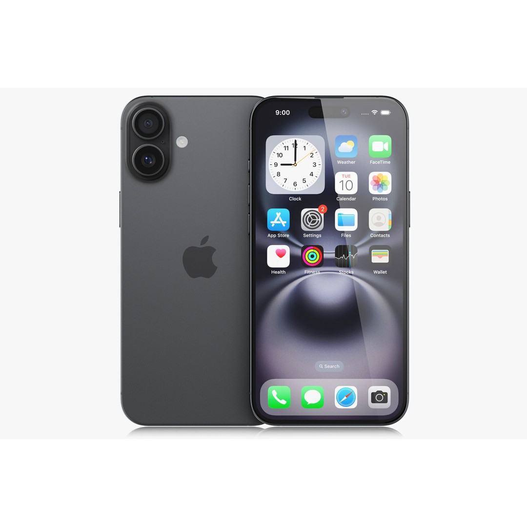 Apple iPhone 16 3D Model – Realistic High Poly Asset, FBX, OBJ - View 46
