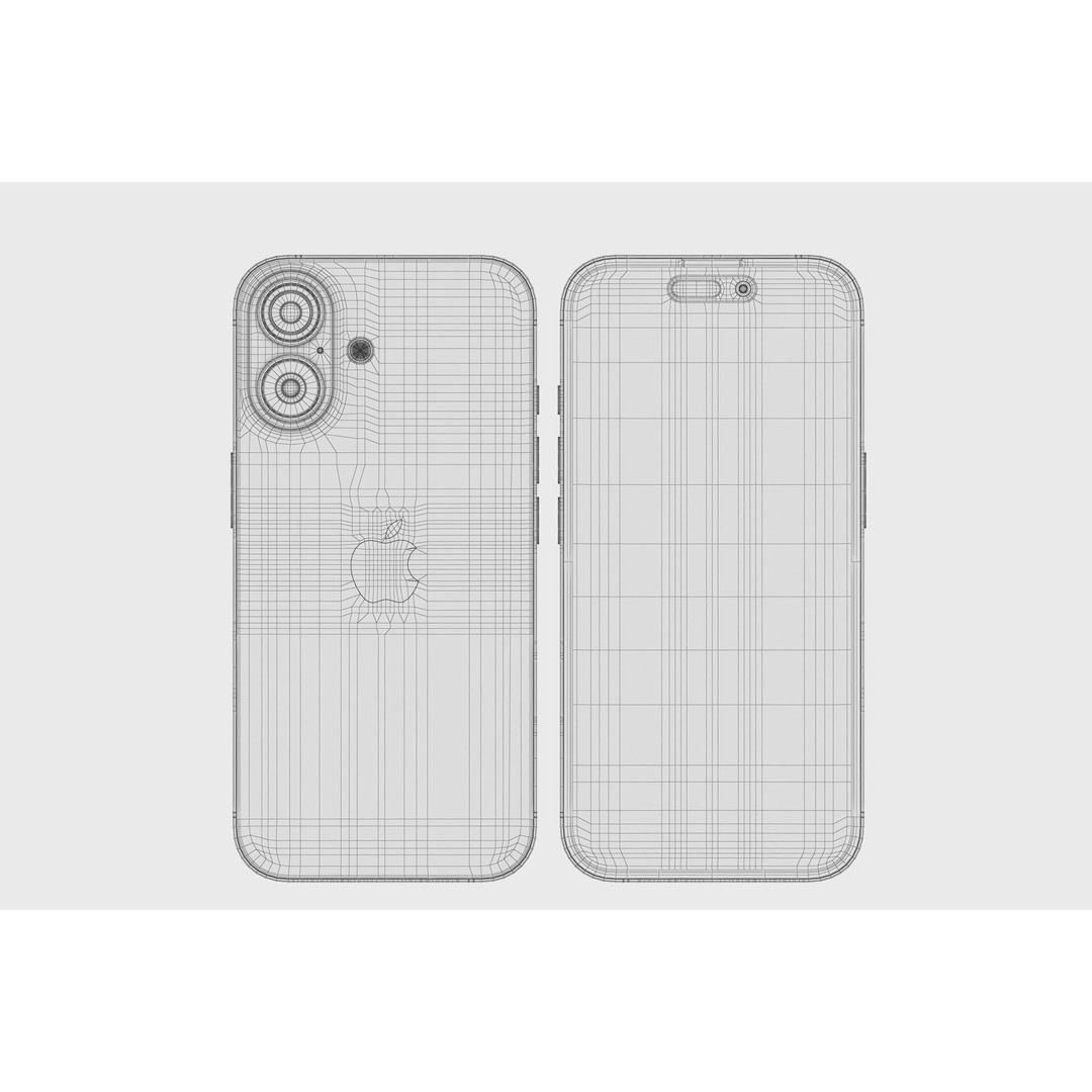 Apple iPhone 16 3D Model – Realistic High Poly Asset, FBX, OBJ - View 55