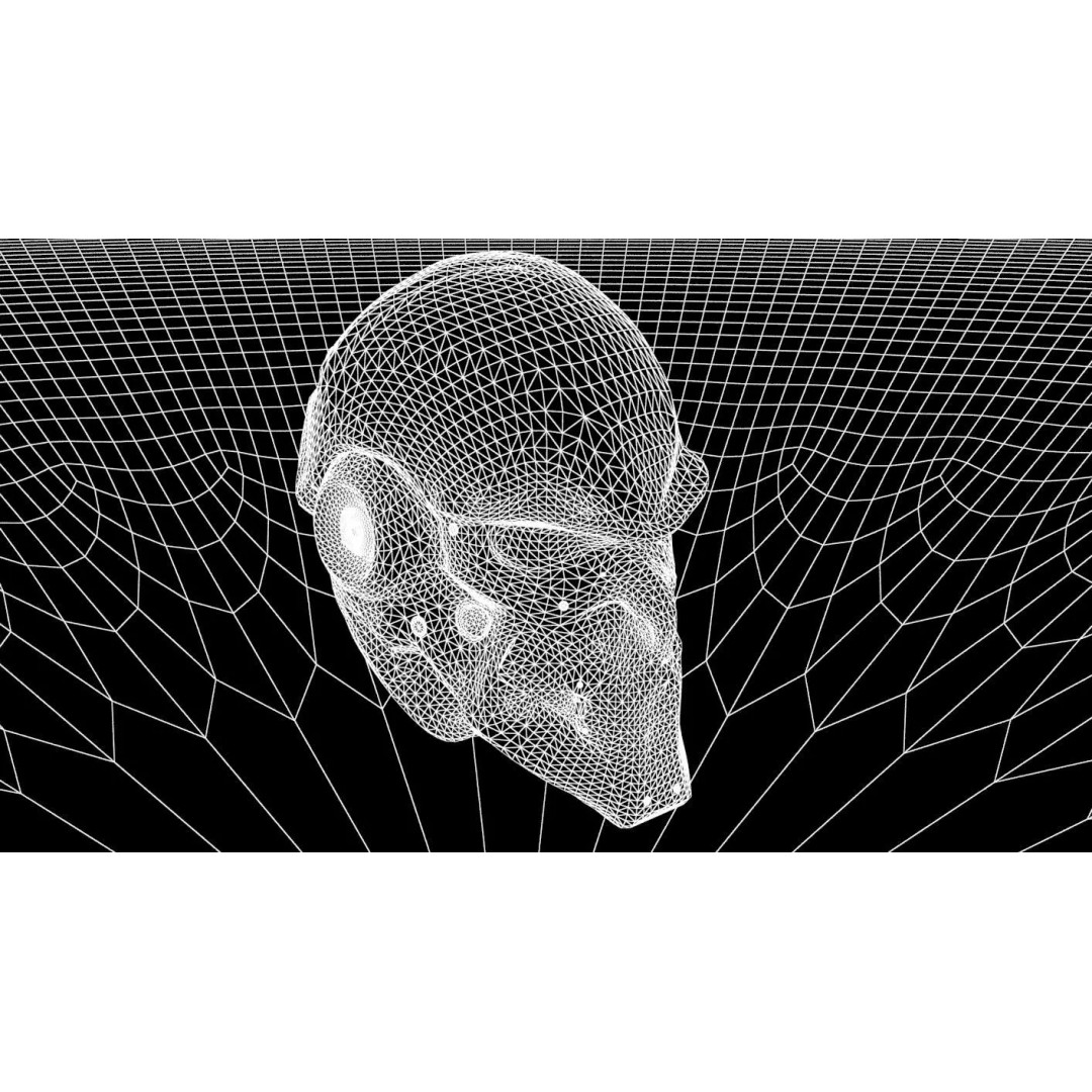 Sci-fi Helmet 3D Model – Futuristic Design, Game Ready, FBX
