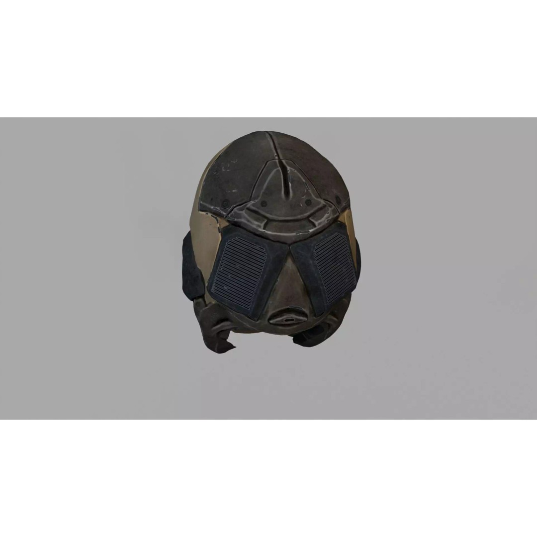 Sci-fi Helmet 3D Model – Futuristic Design, Game Ready, FBX - View 10