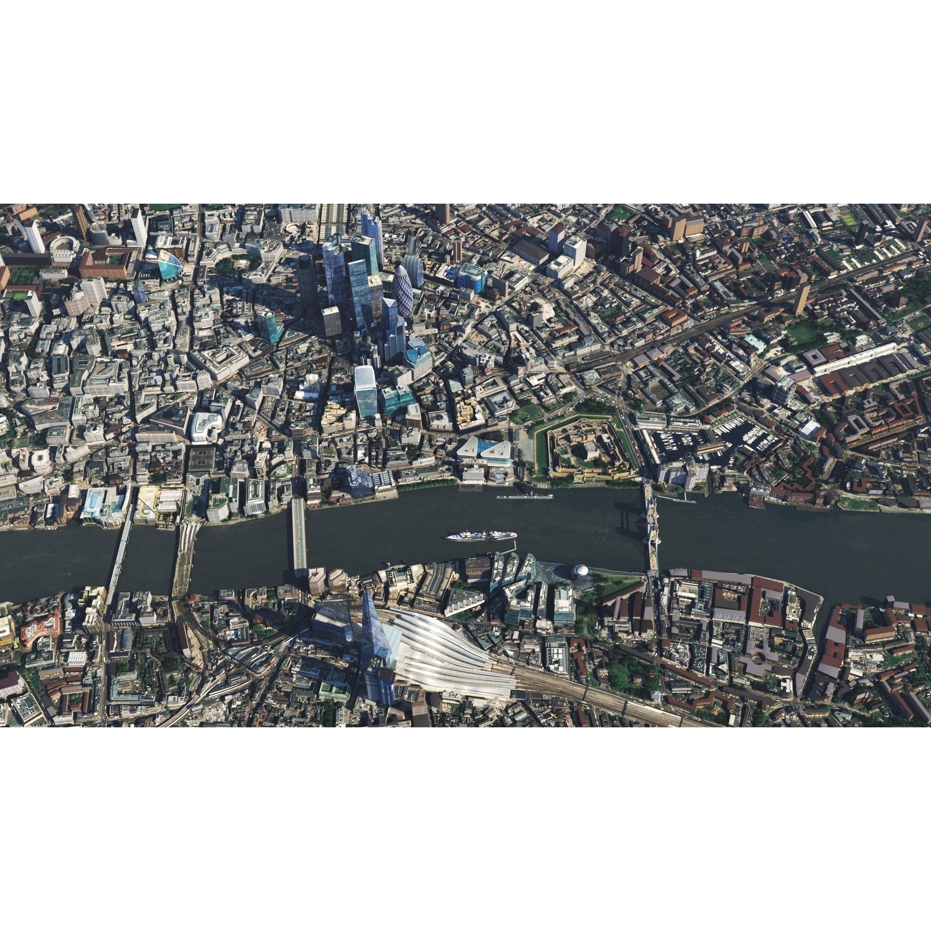 London and River Thames - Game-Ready 3D Model - View 16