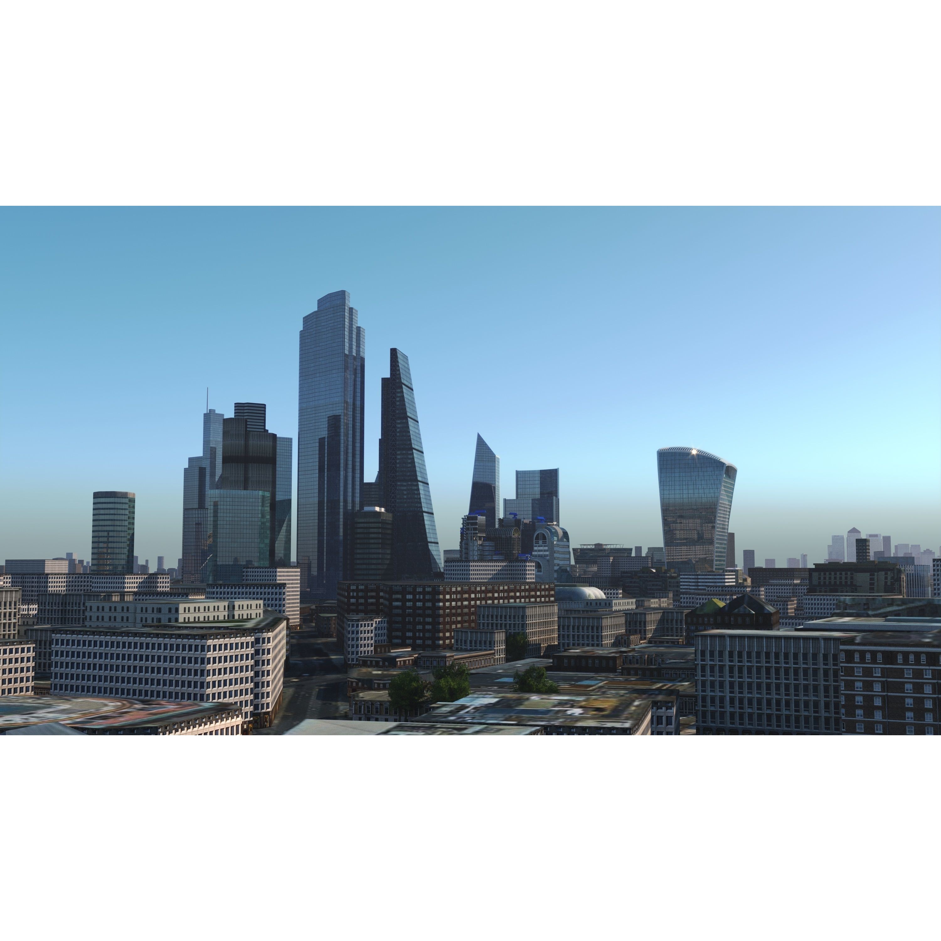 London and River Thames - Game-Ready 3D Model - View 24