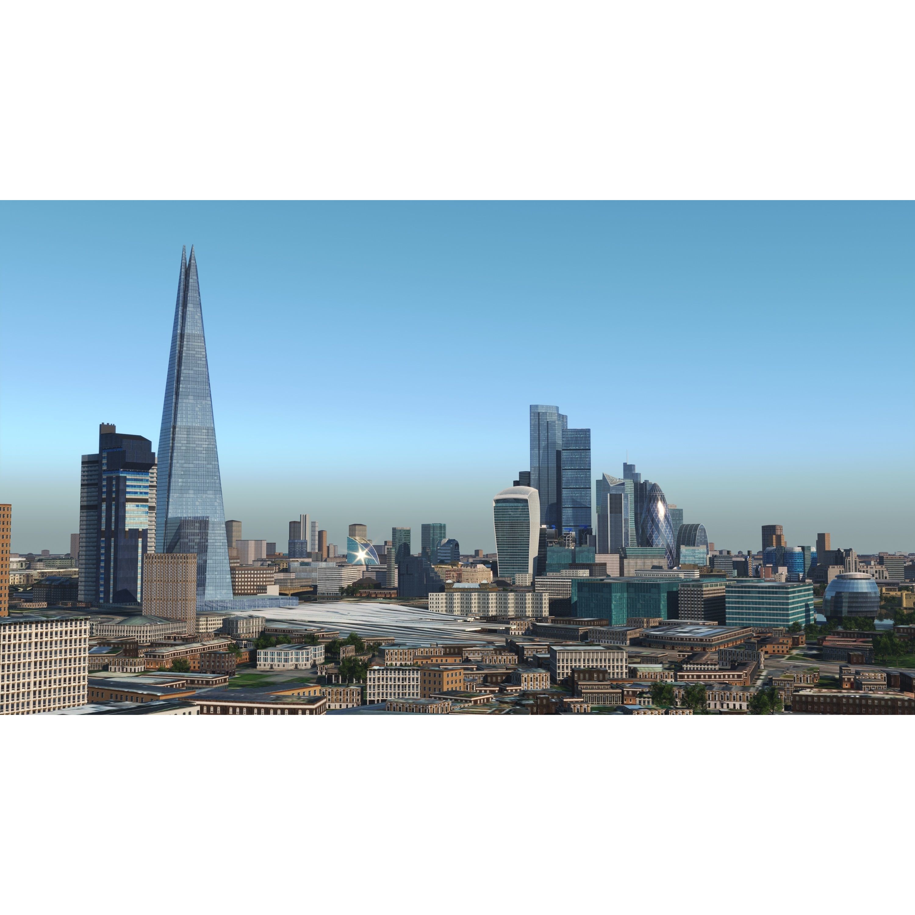 London and River Thames - Game-Ready 3D Model - View 26