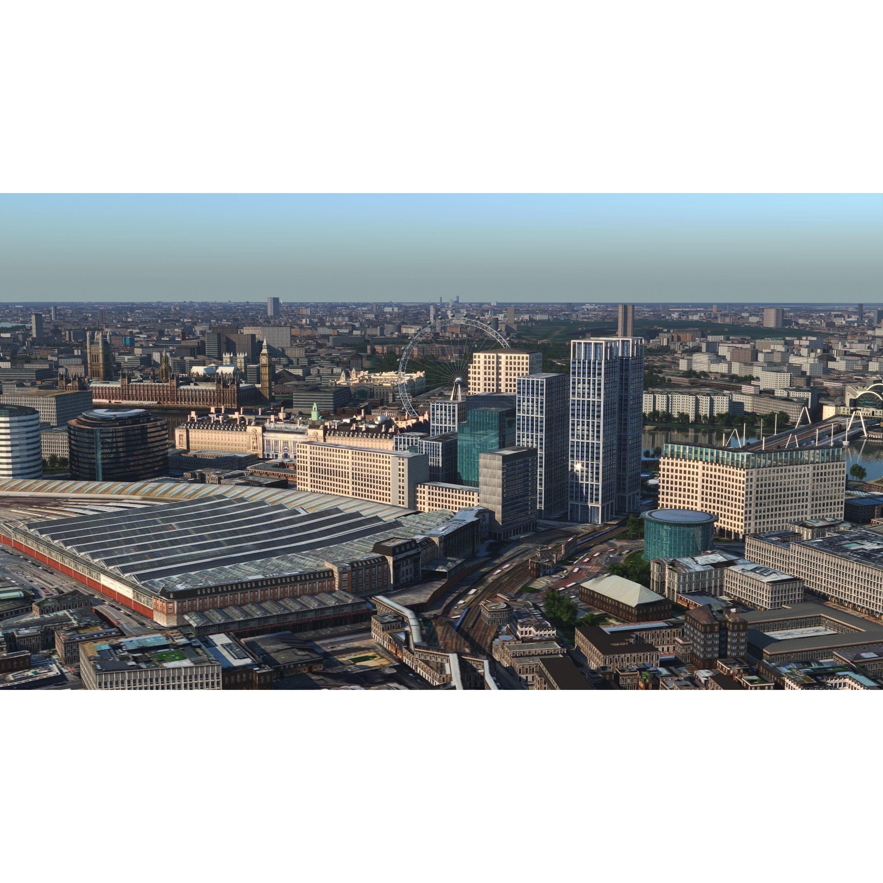 London and River Thames - Game-Ready 3D Model - View 29