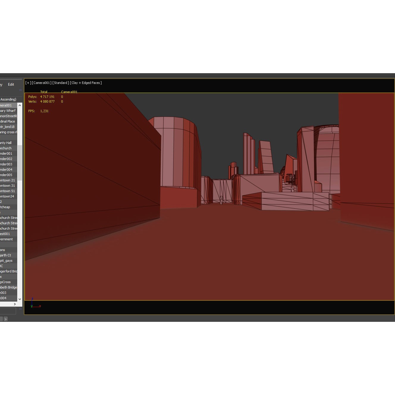 London and River Thames - Game-Ready 3D Model - View 30