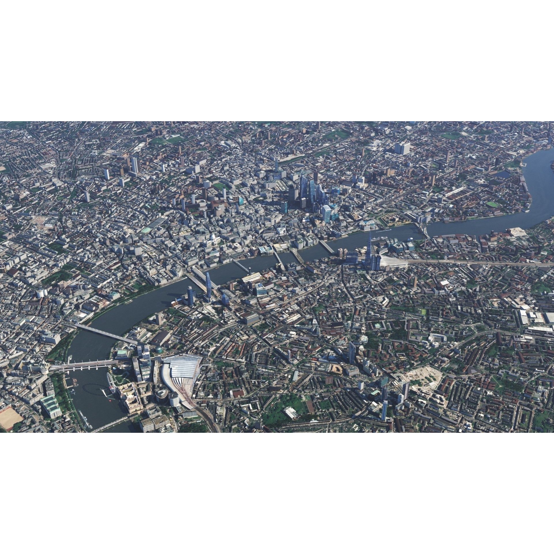 London and River Thames - Game-Ready 3D Model - View 4