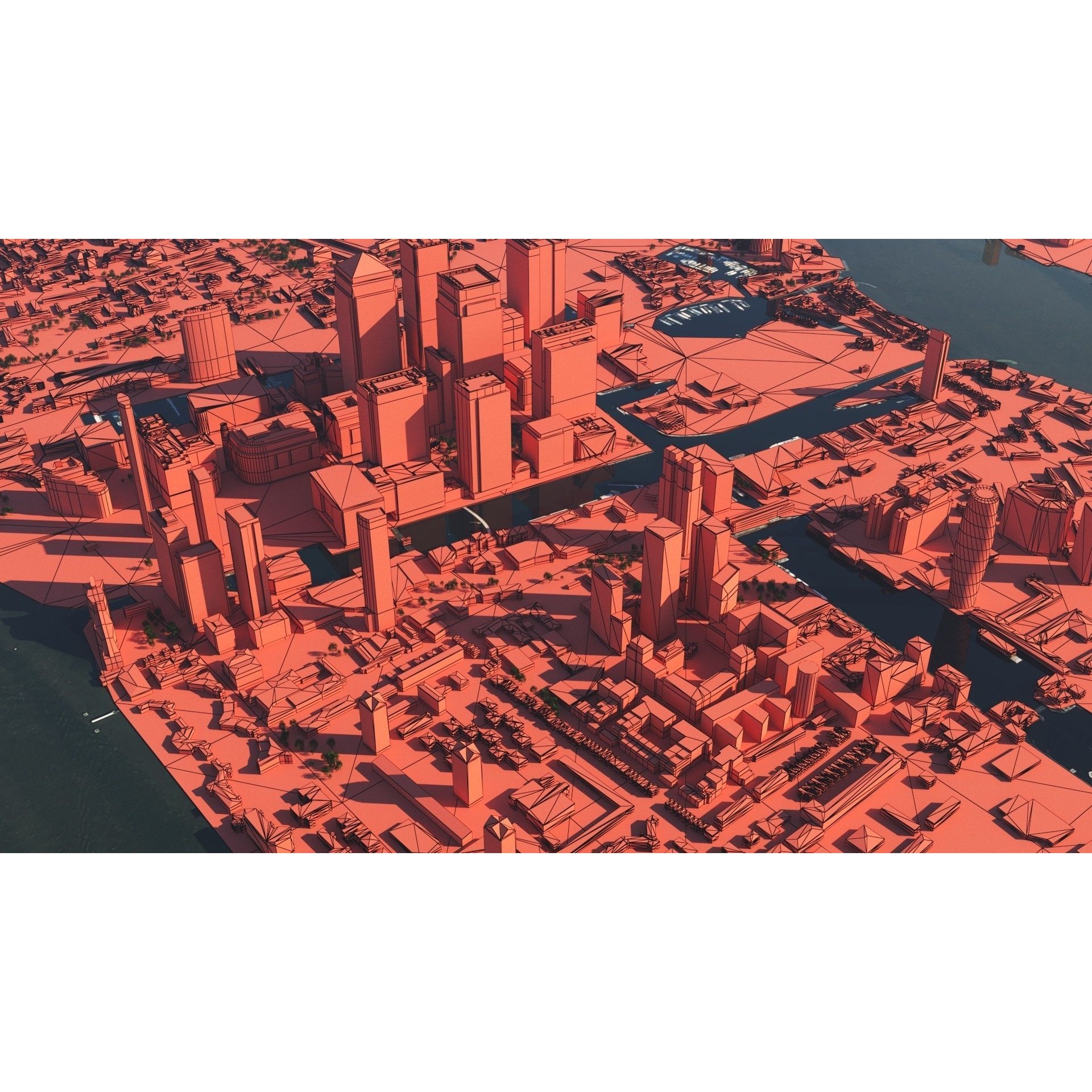 London and River Thames - Game-Ready 3D Model - View 42