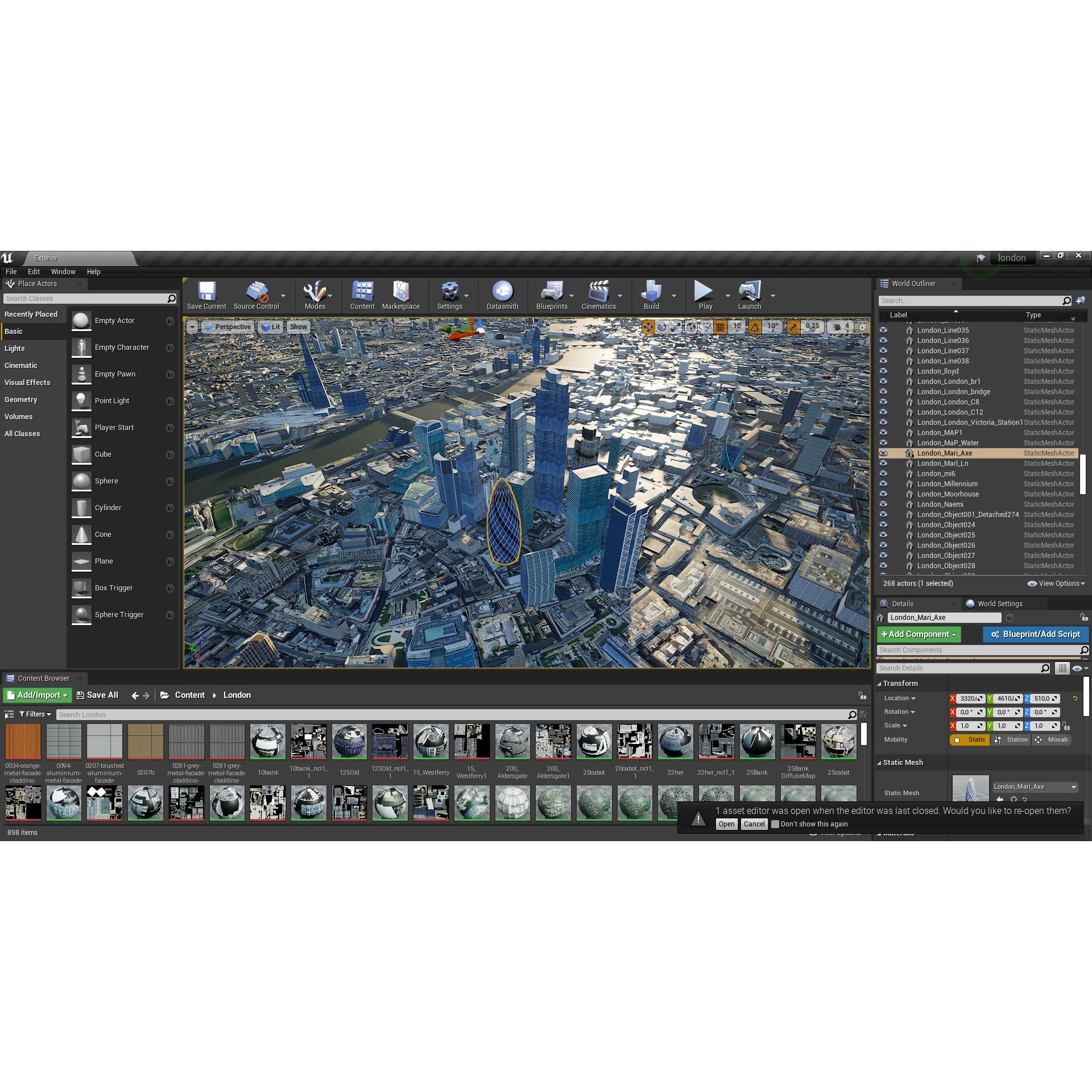 London and River Thames - Game-Ready 3D Model - View 46