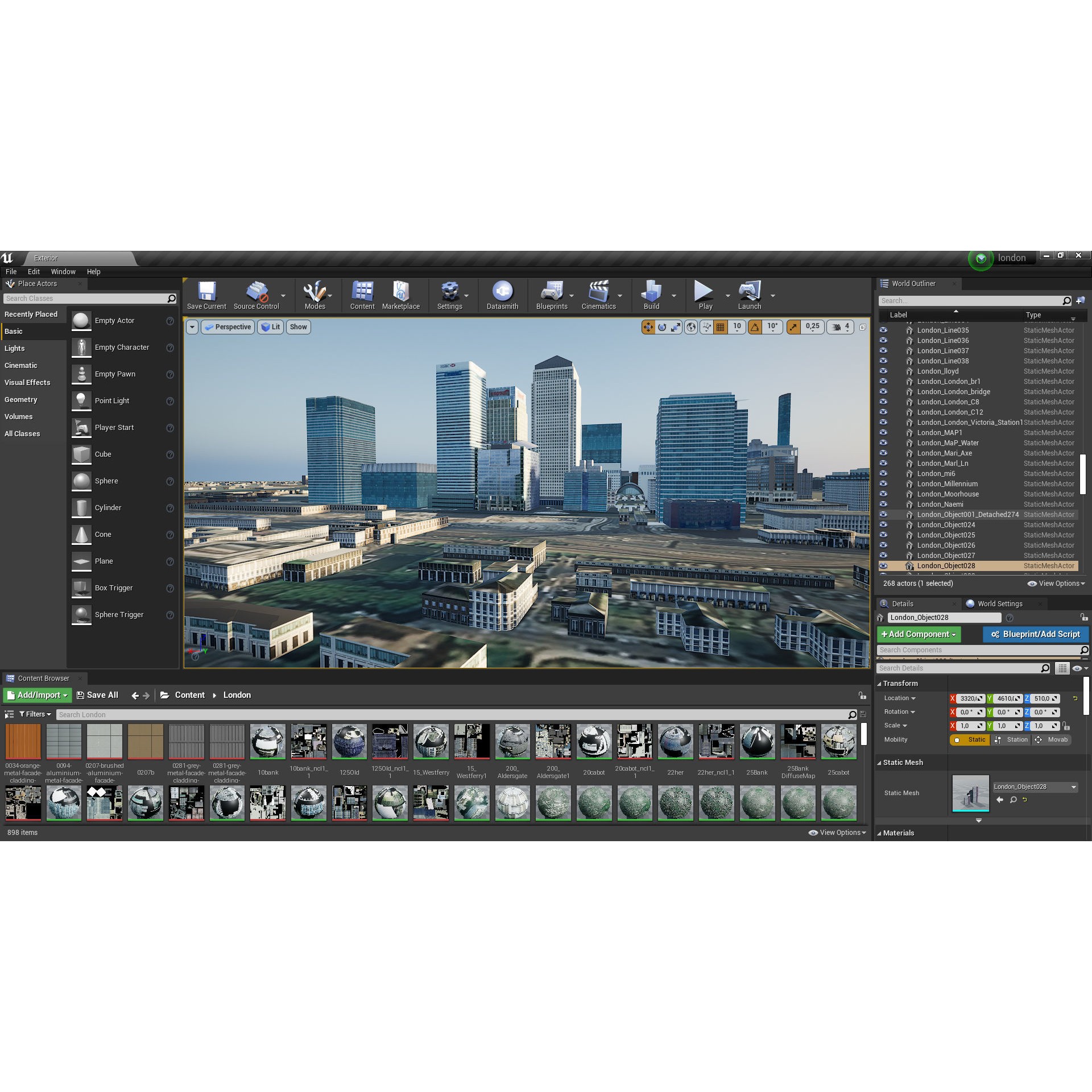 London and River Thames - Game-Ready 3D Model - View 47