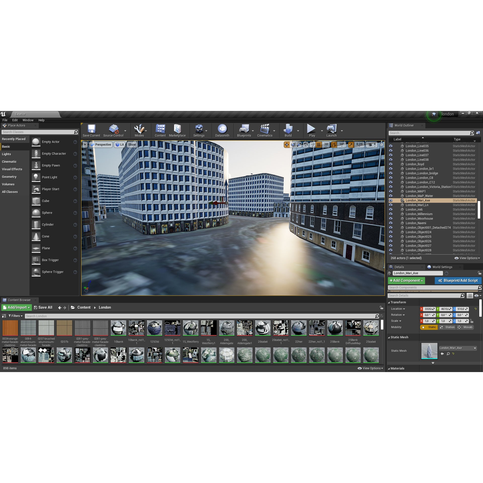 London and River Thames - Game-Ready 3D Model - View 48