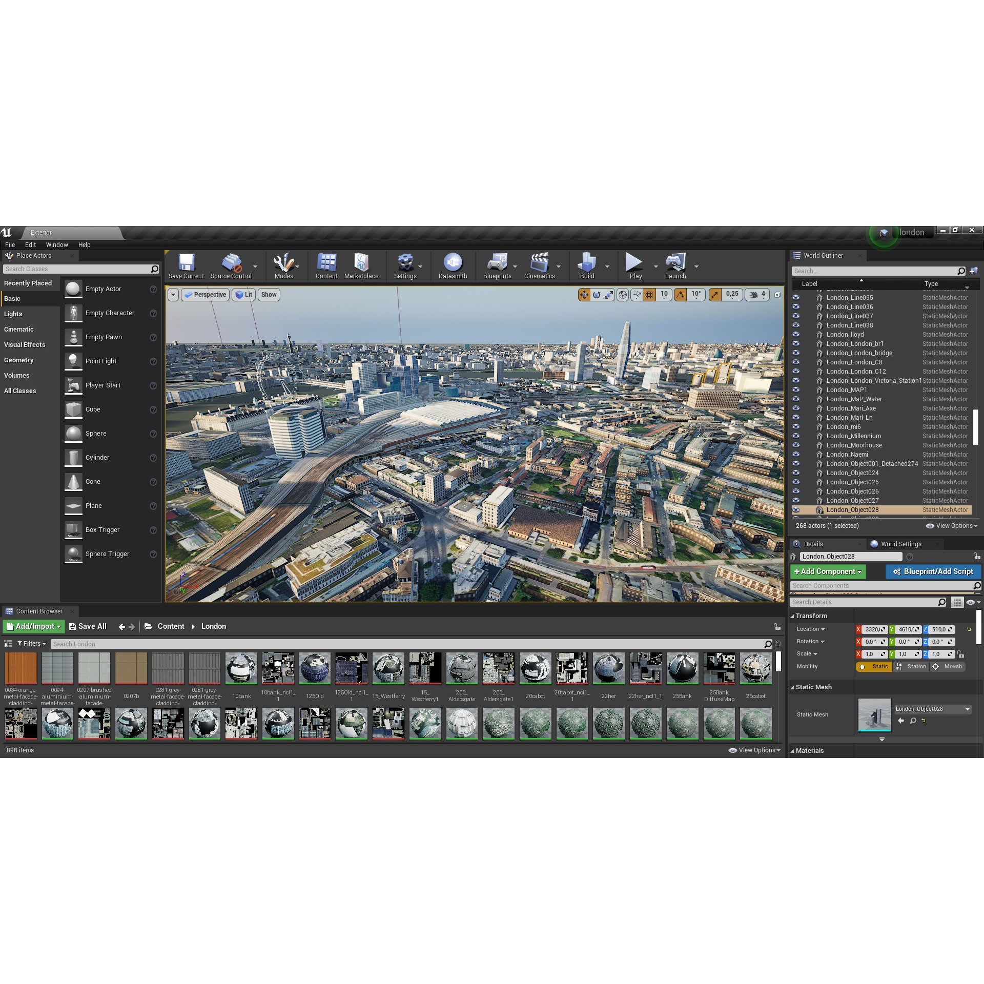 London and River Thames - Game-Ready 3D Model - View 50
