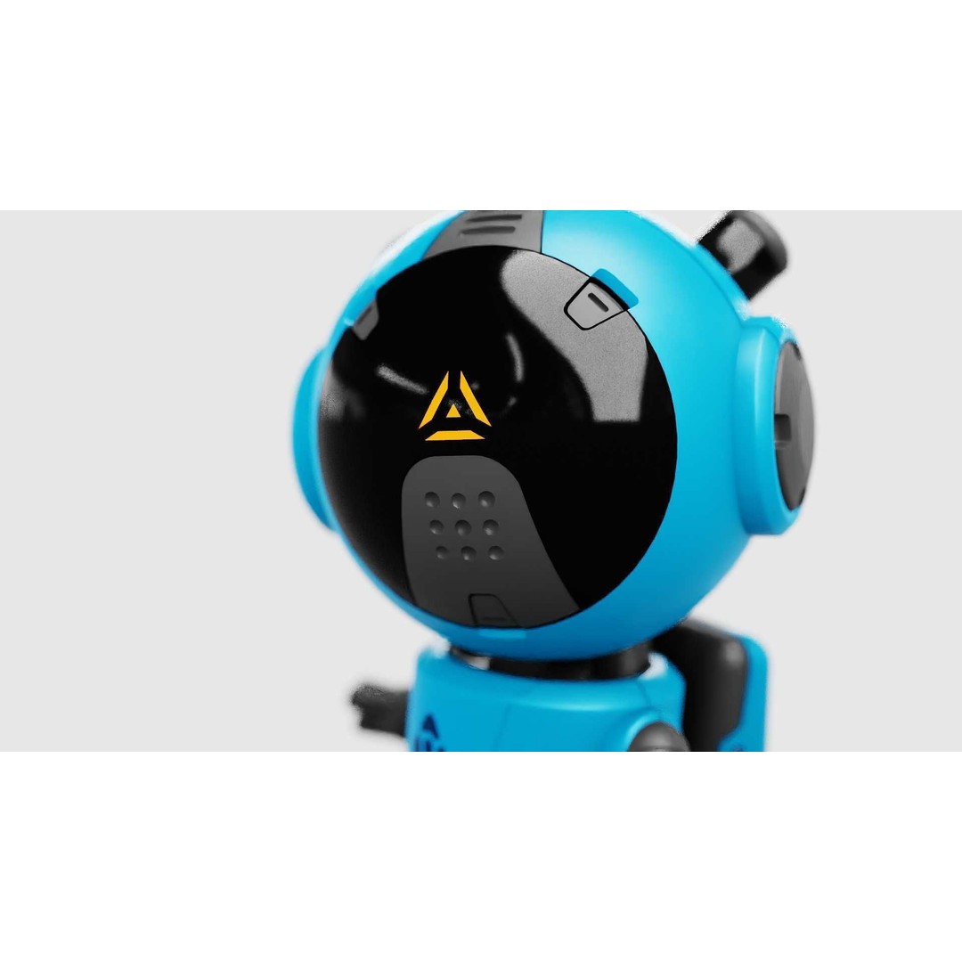 Toon Bot Echo 3D Model – Rigged Sci-Fi Character, Blender & FBX - View 18
