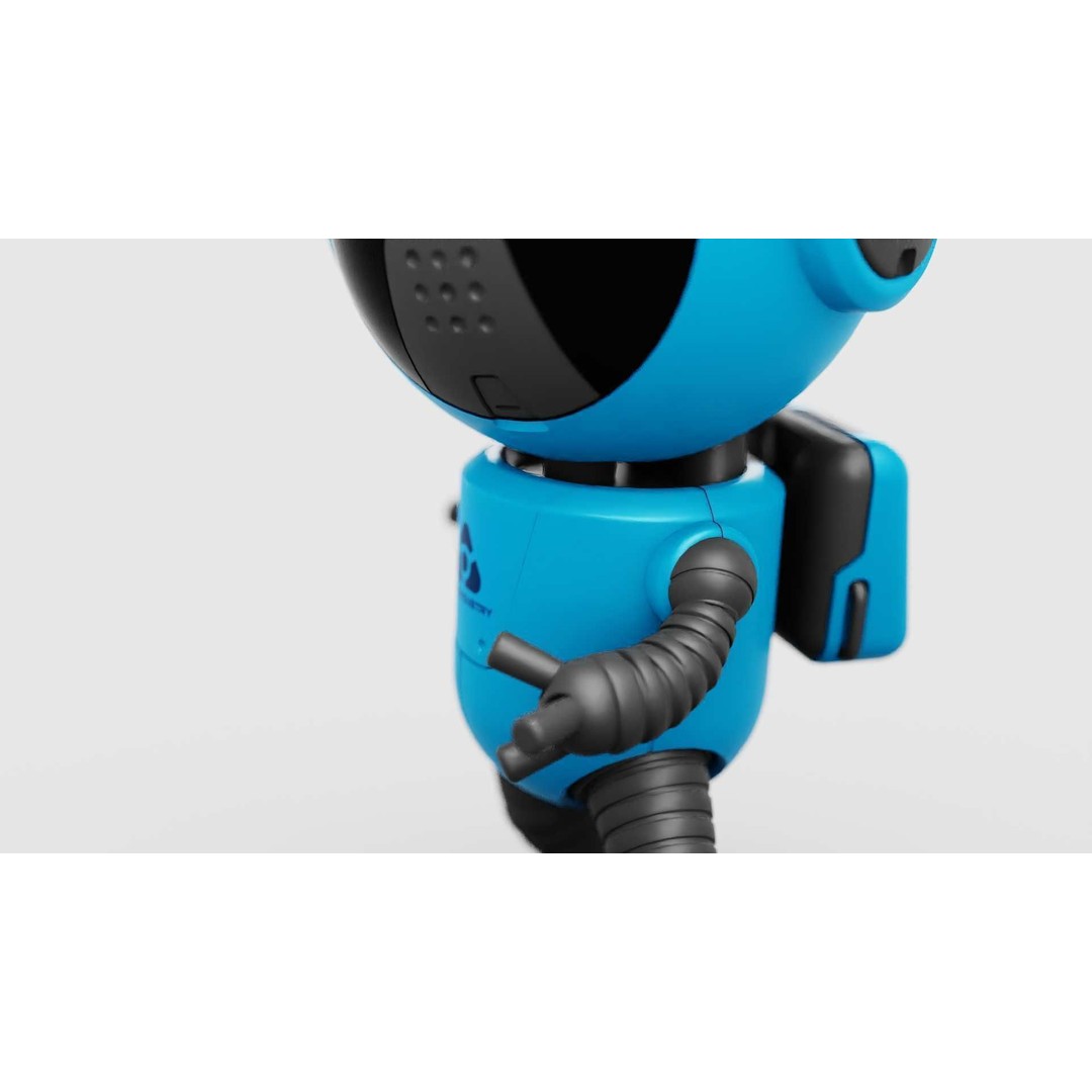 Toon Bot Echo 3D Model – Rigged Sci-Fi Character, Blender & FBX - View 20