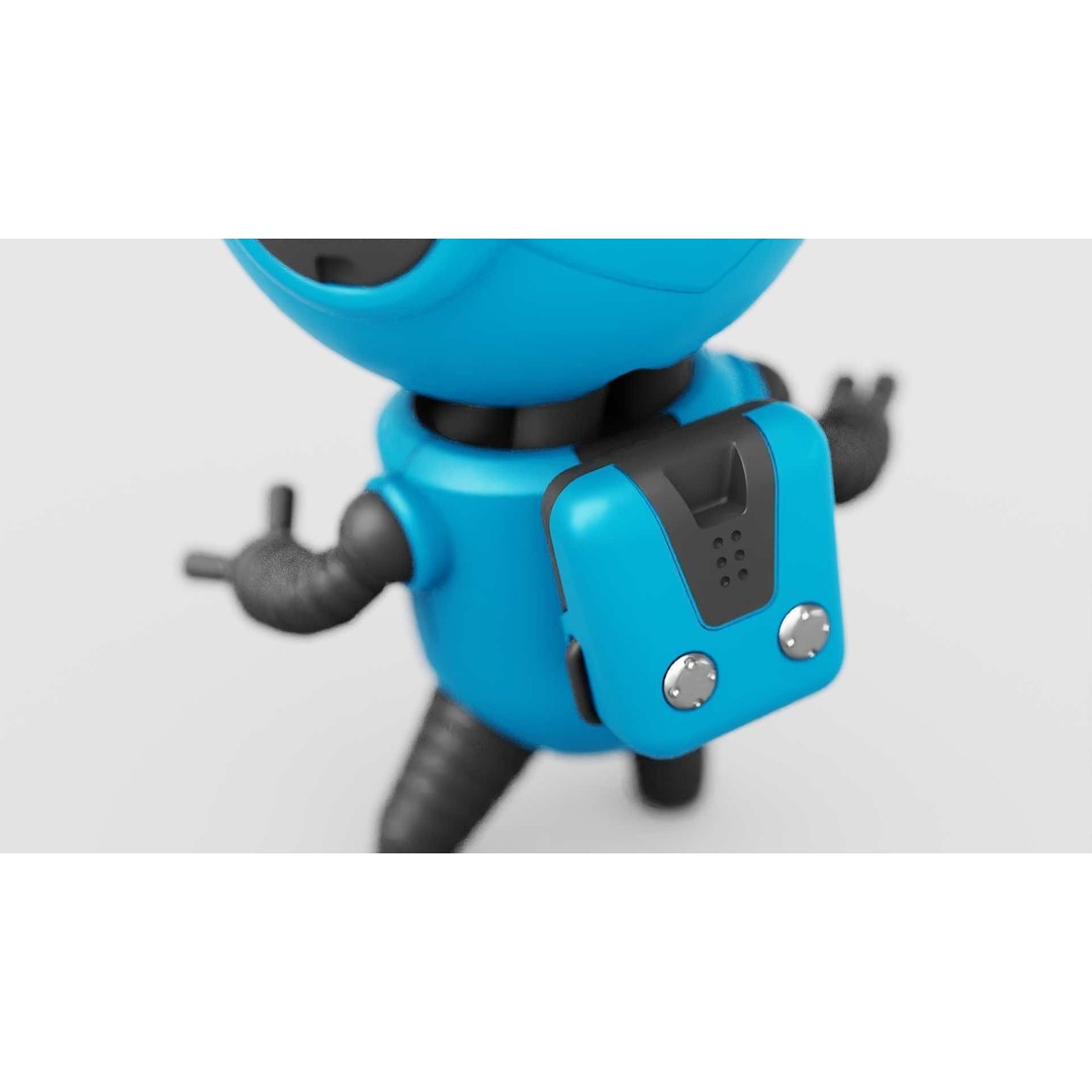 Toon Bot Echo 3D Model – Rigged Sci-Fi Character, Blender & FBX - View 21