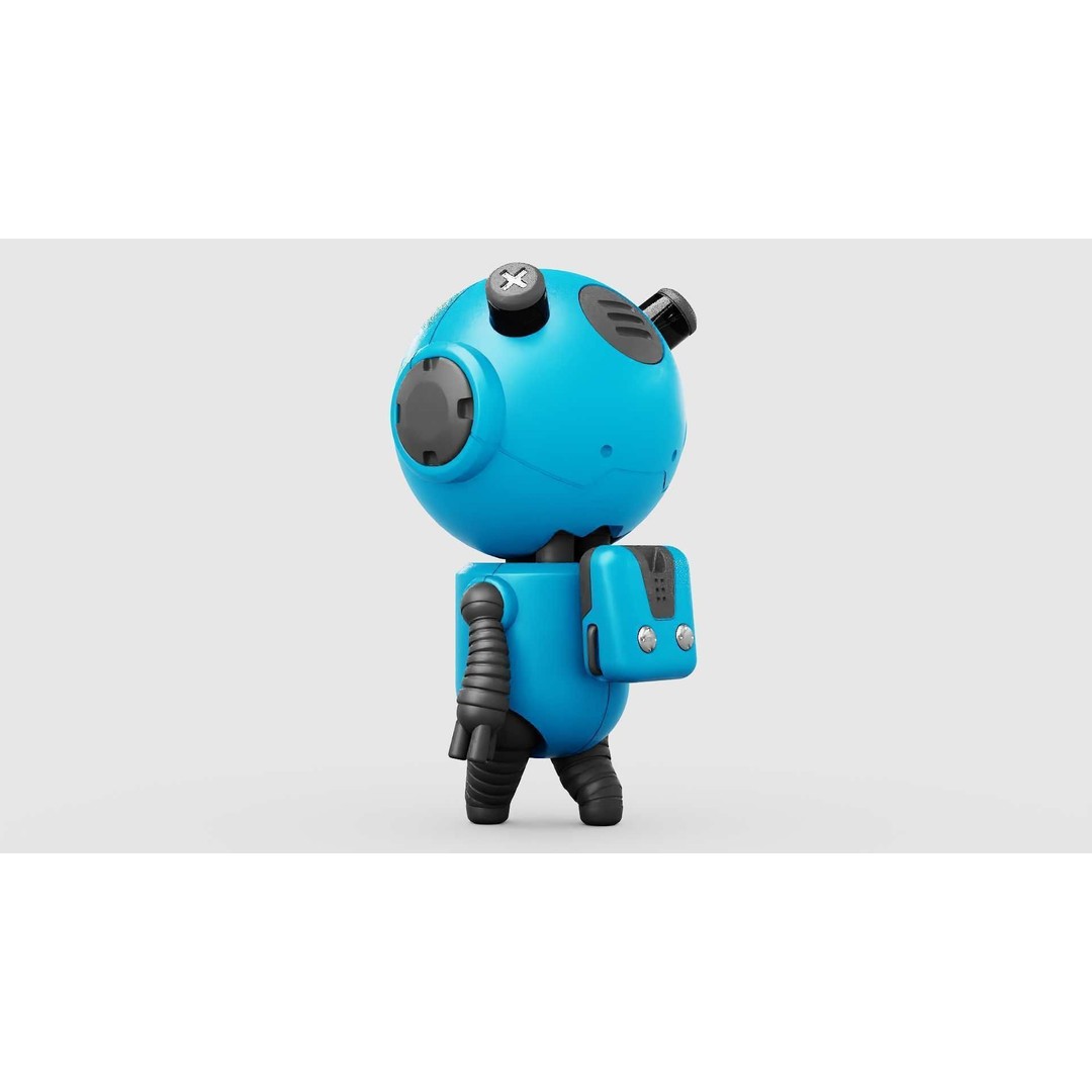 Toon Bot Echo 3D Model – Rigged Sci-Fi Character, Blender & FBX - View 26
