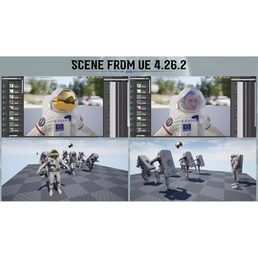 Orlan MKS Astronaut 3D Model – Low Poly Game Ready Character, FBX - View 6