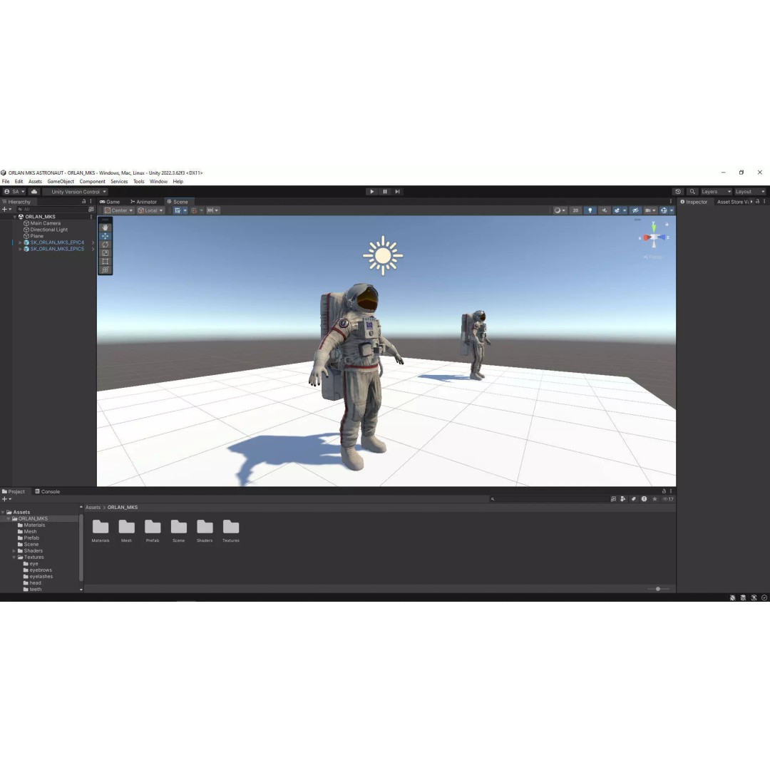 Orlan MKS Astronaut 3D Model – Low Poly Game Ready Character, FBX - View 8