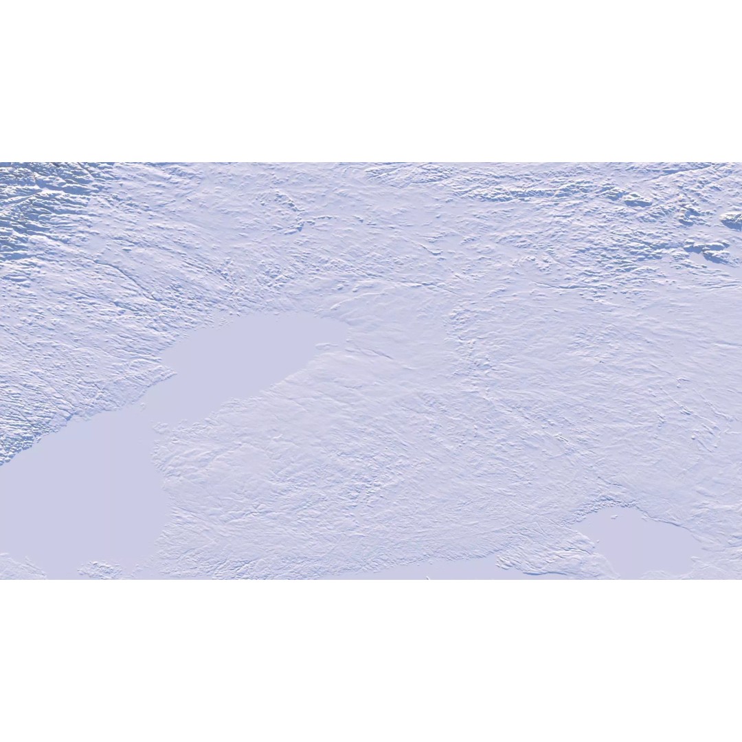Finland Map 3D Model – Realistic Satellite Terrain, FBX, OBJ - View 21