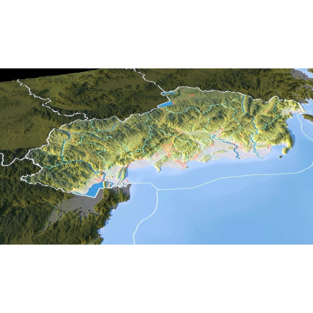 Albania Map 3D Model – 8K Realistic Terrain with DEM Data, FBX/OBJ - View 15