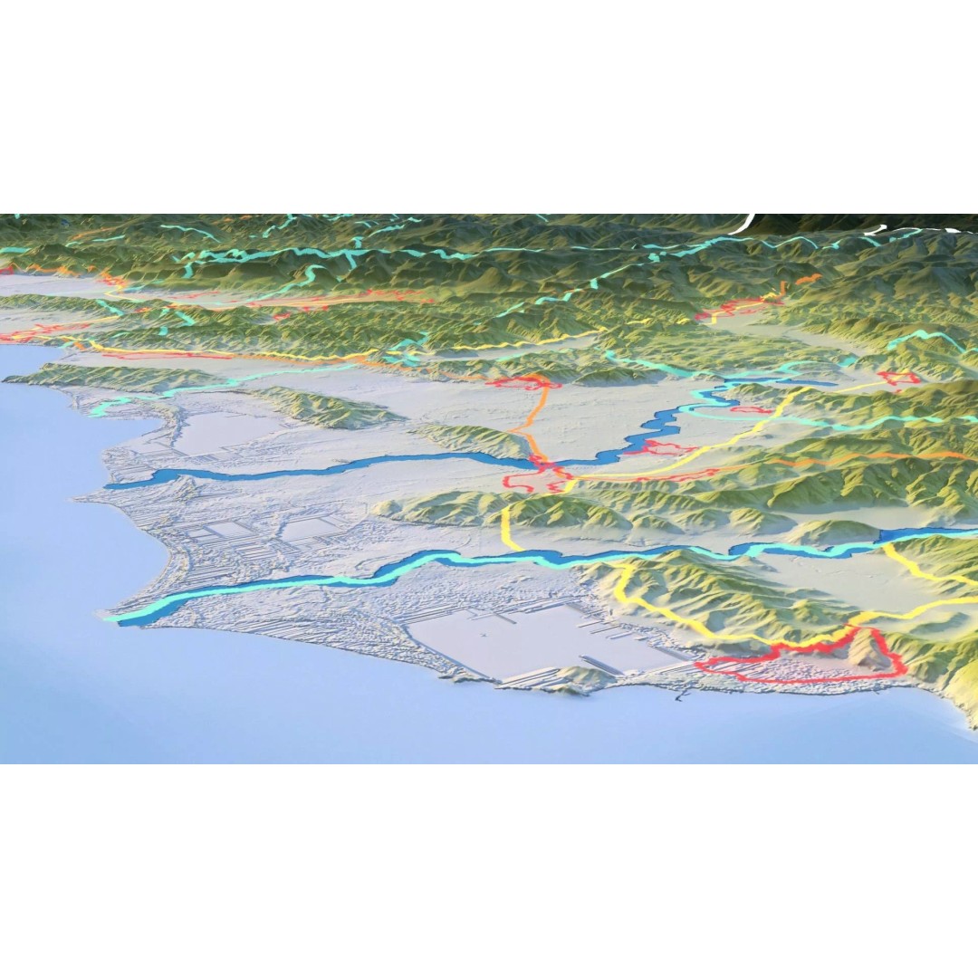 Albania Map 3D Model – 8K Realistic Terrain with DEM Data, FBX/OBJ - View 17