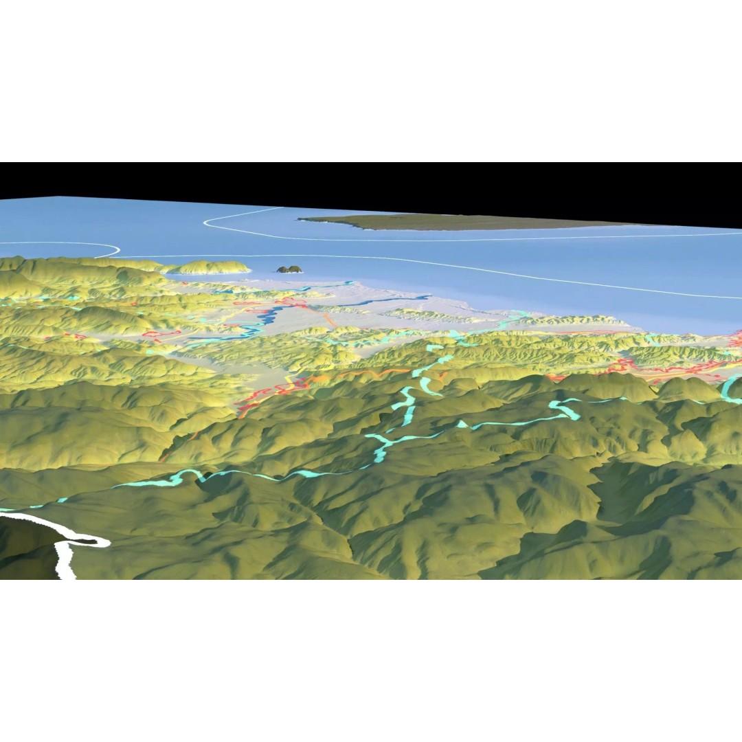 Albania Map 3D Model – 8K Realistic Terrain with DEM Data, FBX/OBJ - View 18