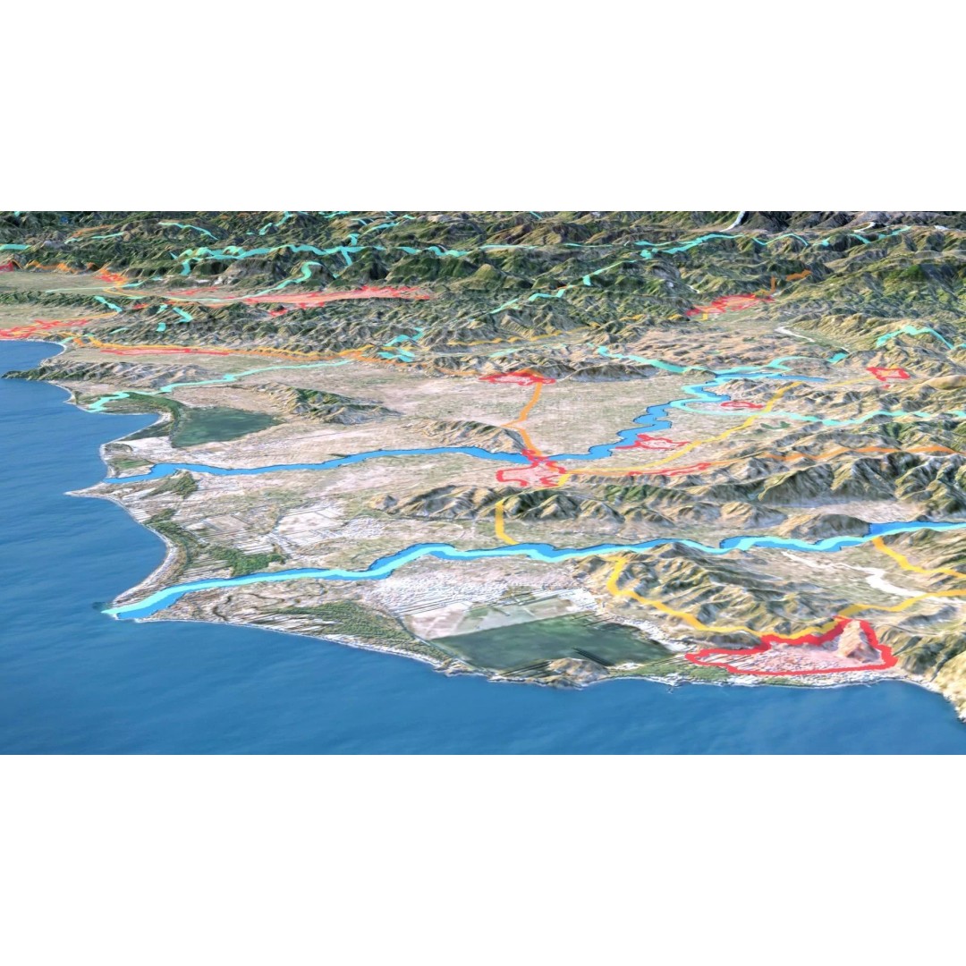 Albania Map 3D Model – 8K Realistic Terrain with DEM Data, FBX/OBJ - View 8