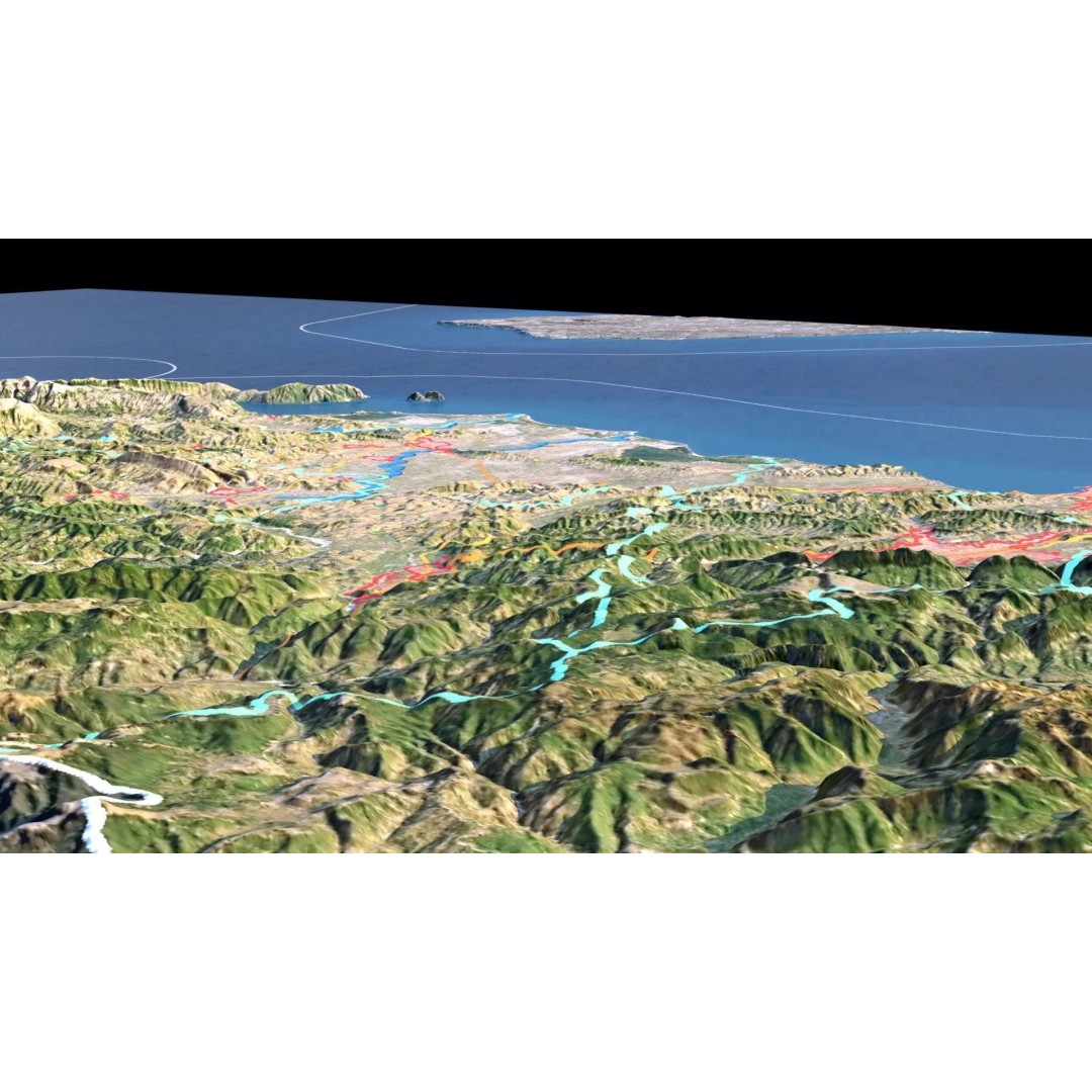 Albania Map 3D Model – 8K Realistic Terrain with DEM Data, FBX/OBJ - View 9