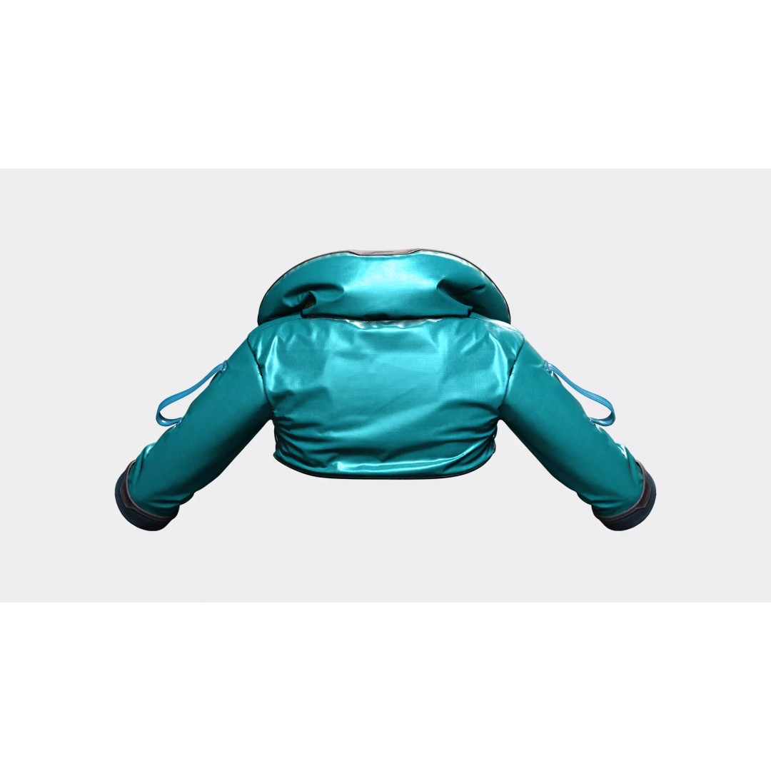 Space Explorer Jacket 3D Model – Low Poly Real-Time Outfit, FBX - View 6