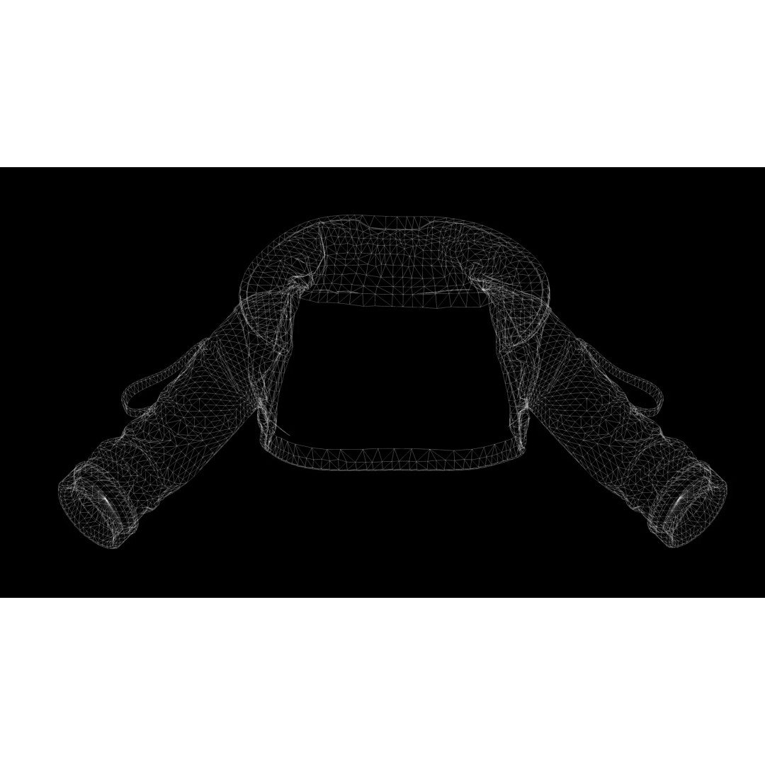 Space Explorer Jacket 3D Model – Low Poly Real-Time Outfit, FBX - View 8