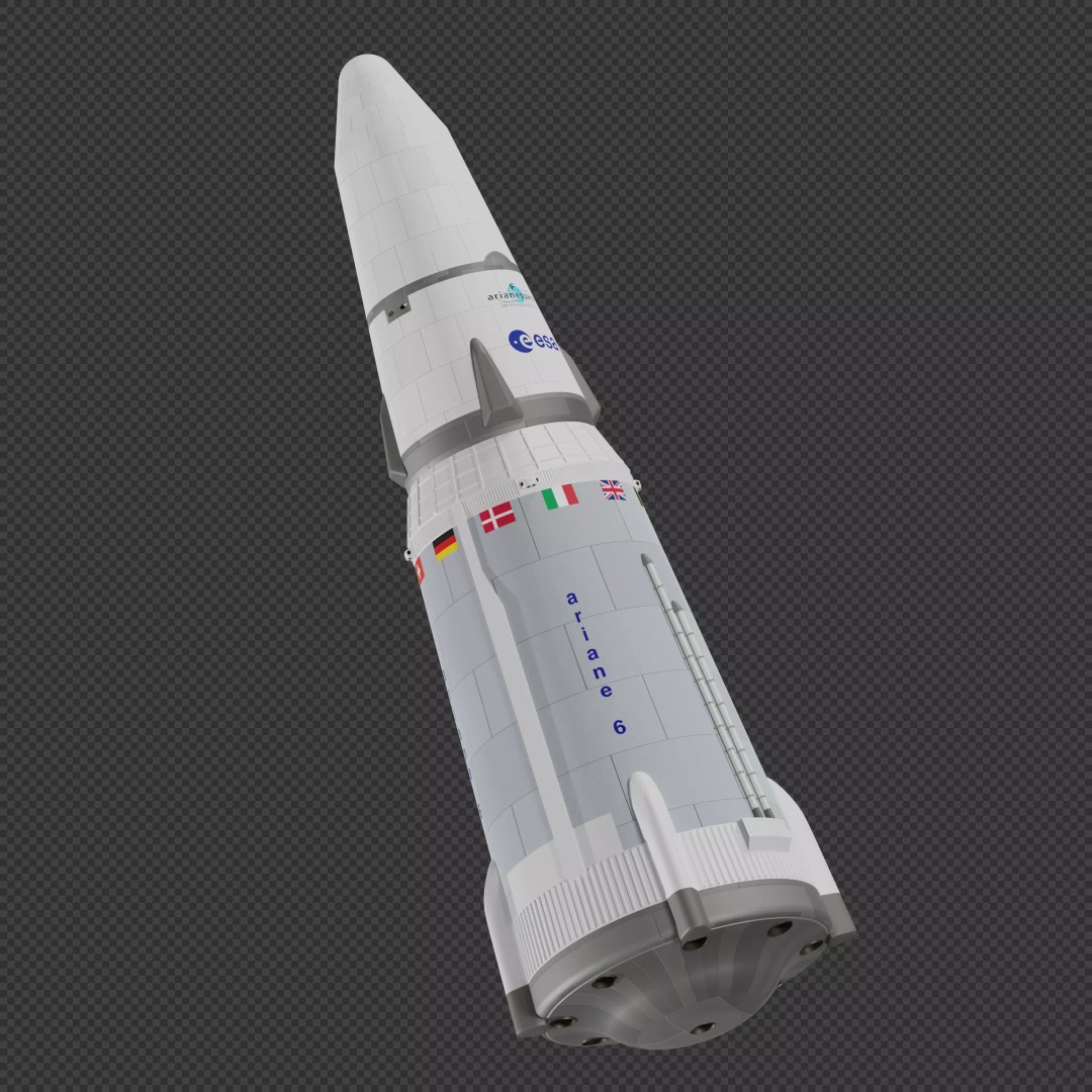 Ariane X Rocket 3D Model – Fully-Reusable Spacecraft, Blender, FBX - View 2