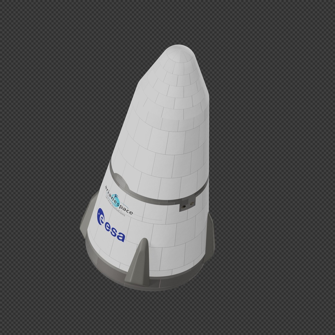Ariane X Rocket 3D Model – Fully-Reusable Spacecraft, Blender, FBX - View 9
