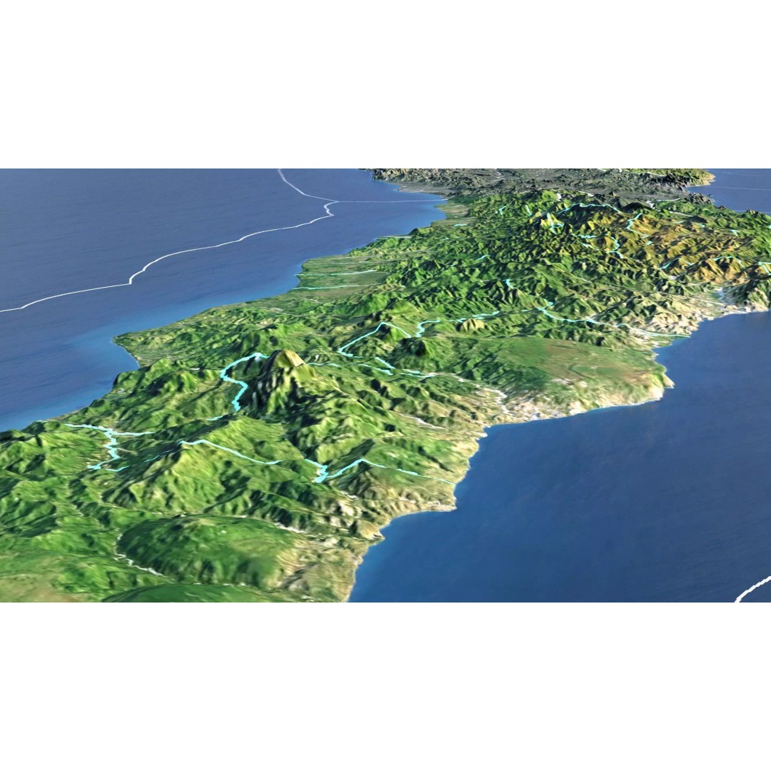 East Timor Map 3D Model – Realistic 8K Satellite Terrain, FBX, OBJ - View 10