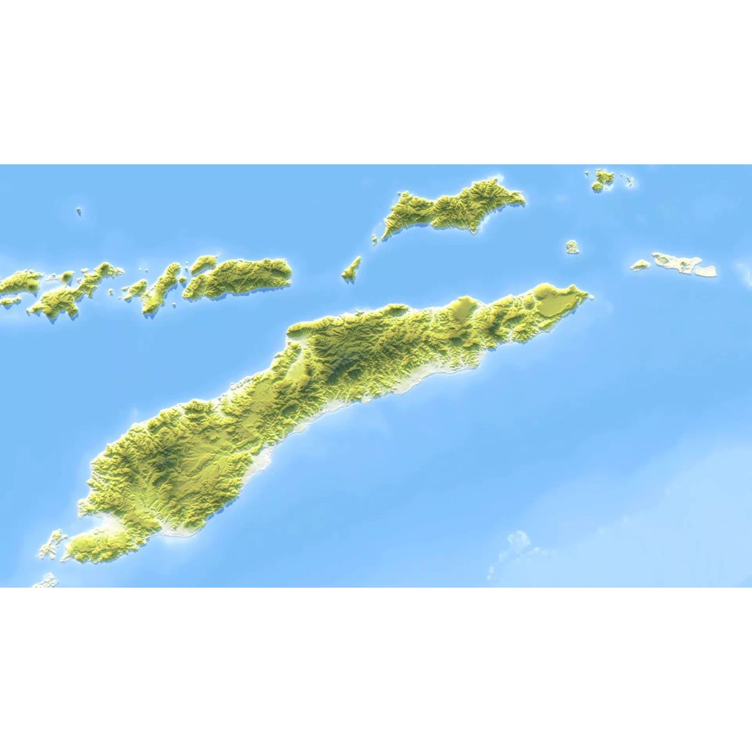East Timor Map 3D Model – Realistic 8K Satellite Terrain, FBX, OBJ - View 11