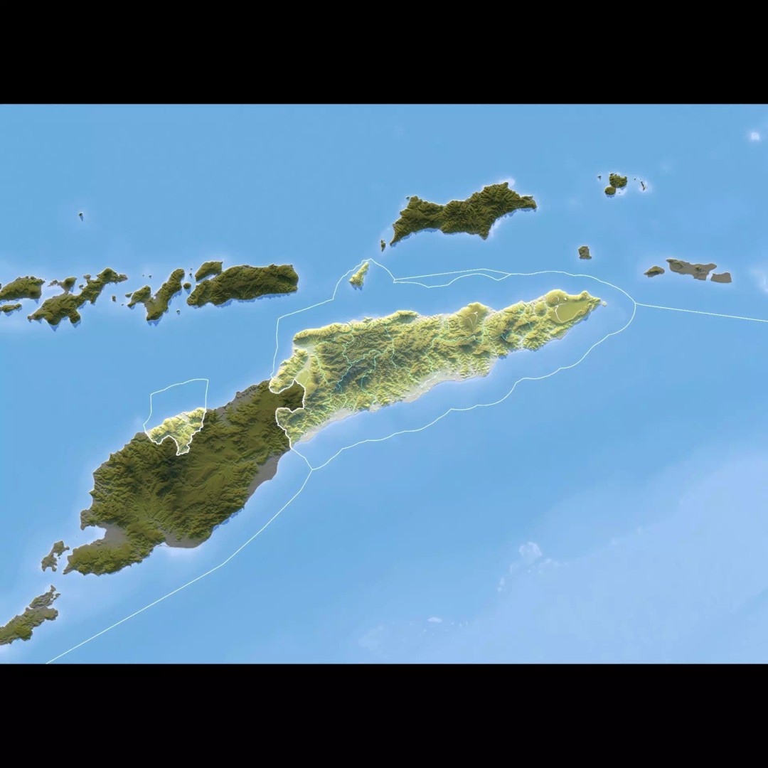 East Timor Map 3D Model – Realistic 8K Satellite Terrain, FBX, OBJ - View 12