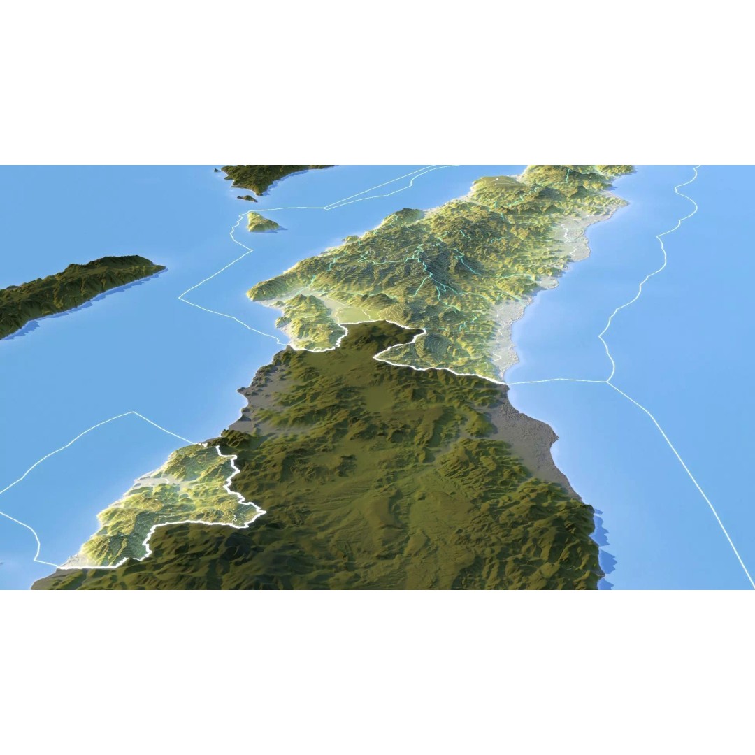 East Timor Map 3D Model – Realistic 8K Satellite Terrain, FBX, OBJ - View 14