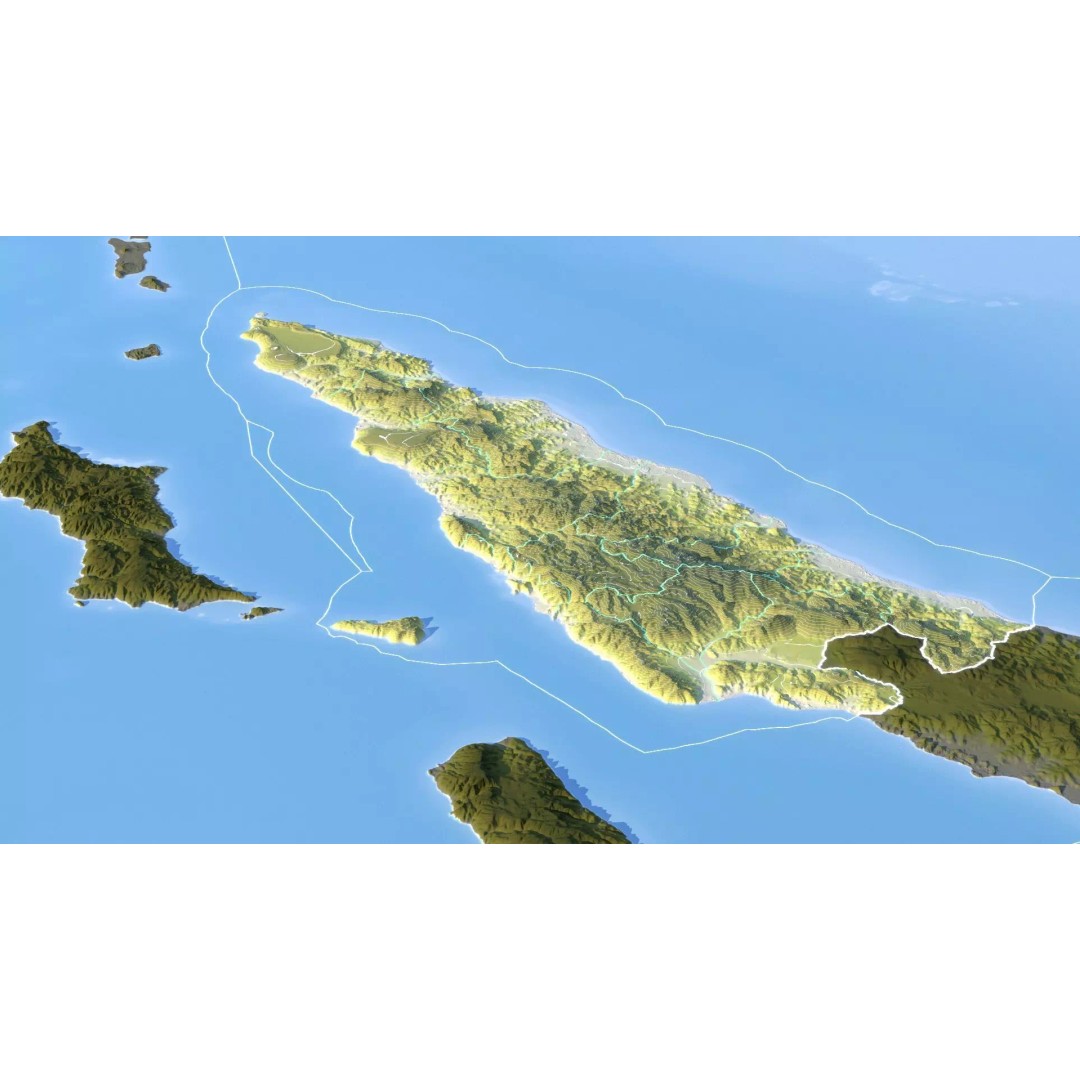 East Timor Map 3D Model – Realistic 8K Satellite Terrain, FBX, OBJ - View 16