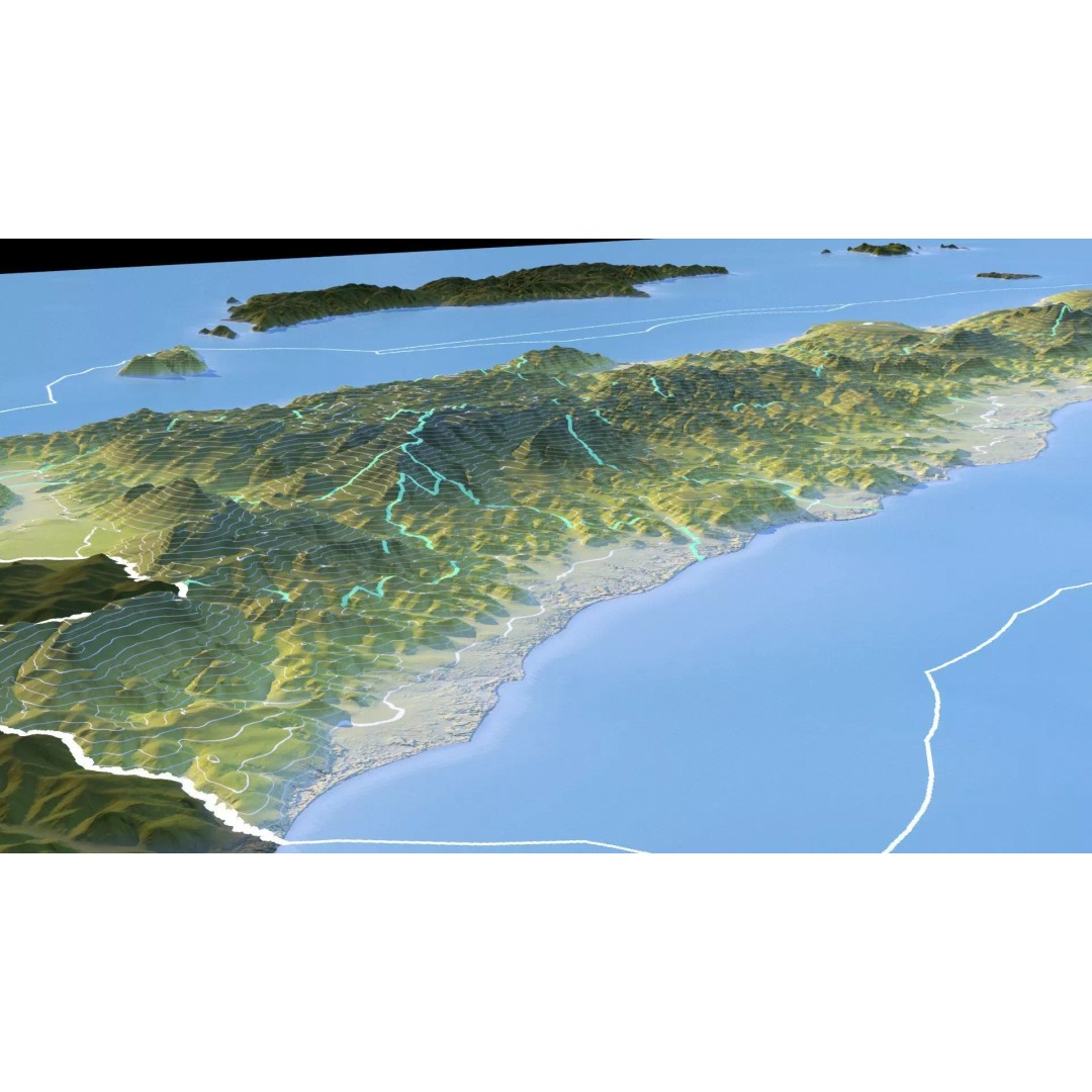 East Timor Map 3D Model – Realistic 8K Satellite Terrain, FBX, OBJ - View 18