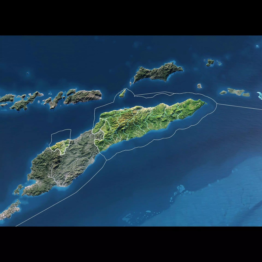 East Timor Map 3D Model – Realistic 8K Satellite Terrain, FBX, OBJ - View 3
