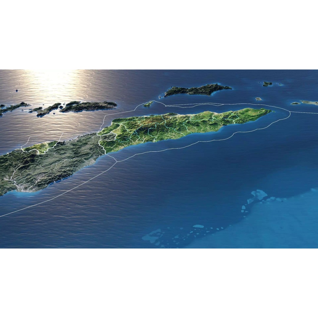 East Timor Map 3D Model – Realistic 8K Satellite Terrain, FBX, OBJ - View 4