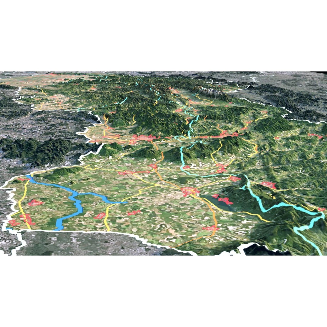 Slovakia Map 3D Model – Realistic Satellite Terrain, 14K Textures - View 10