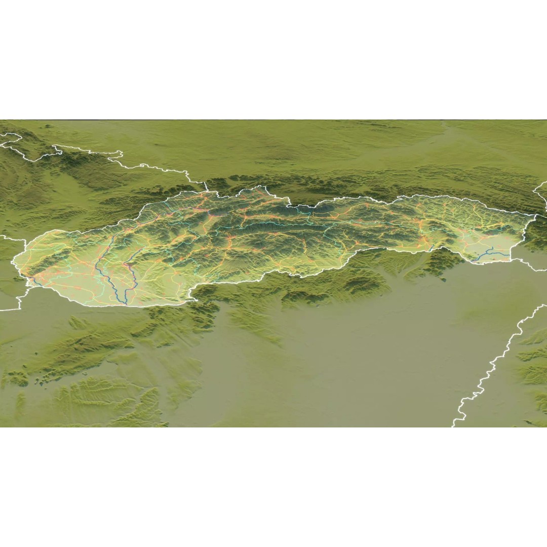 Slovakia Map 3D Model – Realistic Satellite Terrain, 14K Textures - View 13
