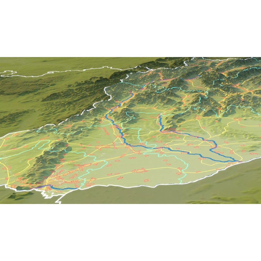 Slovakia Map 3D Model – Realistic Satellite Terrain, 14K Textures - View 14